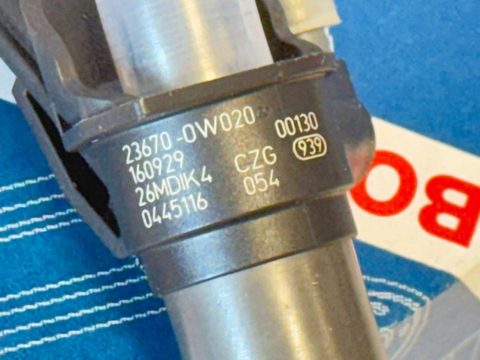Sada 4 ks vstřikovačů 2367033060 — Toyota Corolla Bosch 1.4 D-4D, Pe stoc, cu taxă — foto 7 z 7