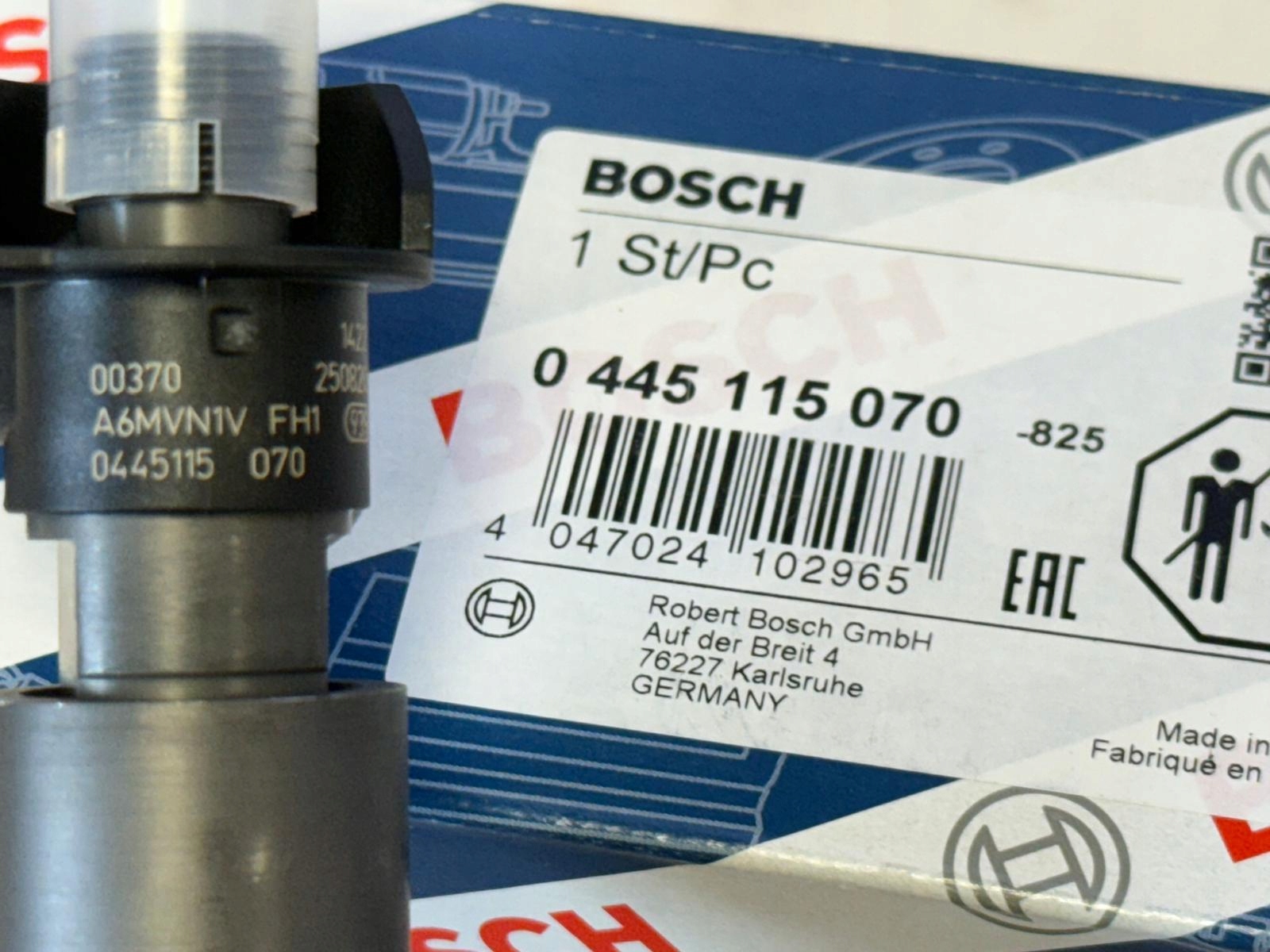Sada 4 ks vstřikovačů 0445115048 — BMW X5 3.0 Bosch, Pe stoc, cu taxă — foto 6 z 9