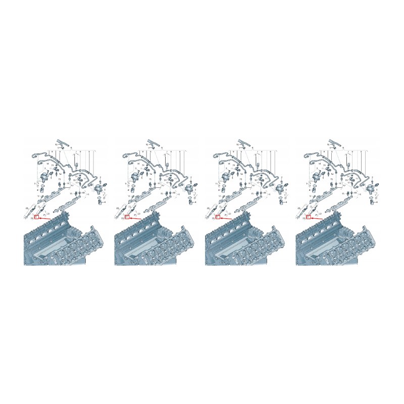 set de 4 injectoare 07P906036L — Audi A8 Volkswagen Oe